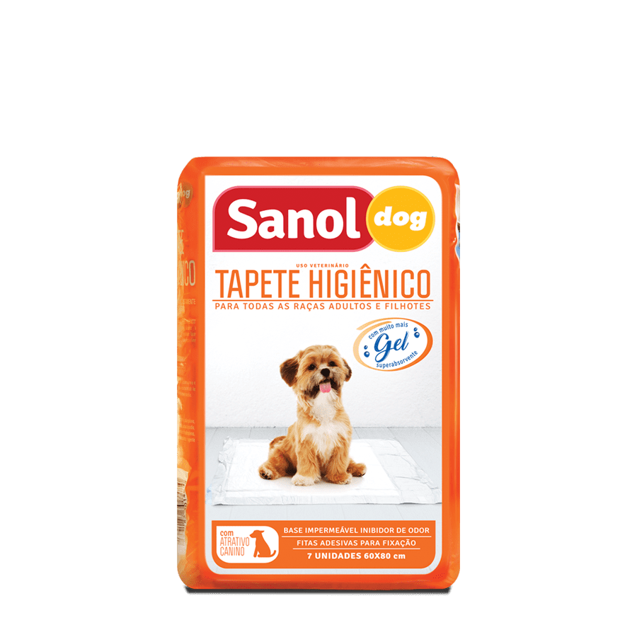 Tapete Higiênico Sanol Dog para Cães - 7 unidades