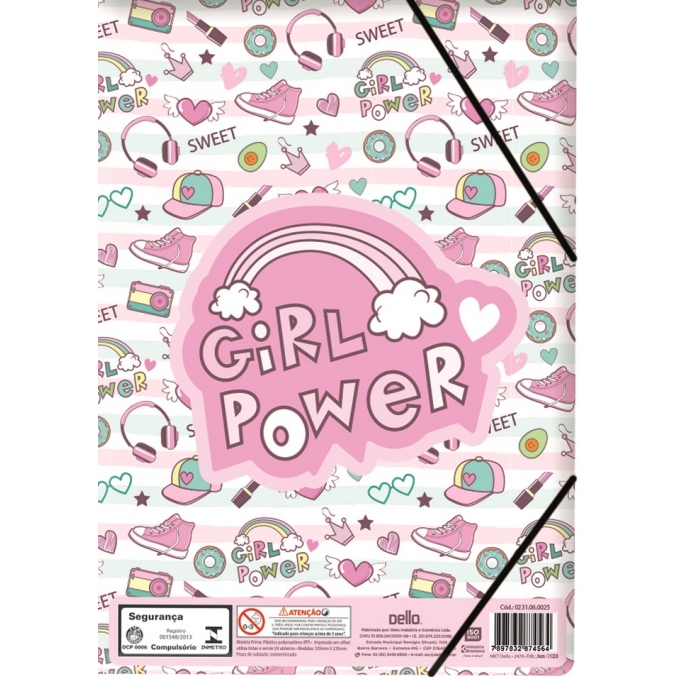 Pasta Aba Elástico Girl Power