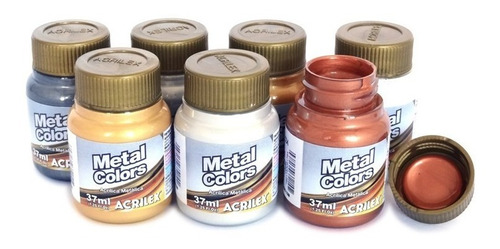 Tinta Acrilica Metalica Metal Colors 37ml - Acrilex