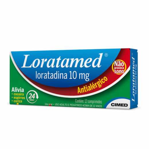 Loratamed 10mg com 12 comprimidos
