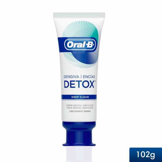 Pasta de Dente Oral-B Gengiva Detox Deep Clean com 102g