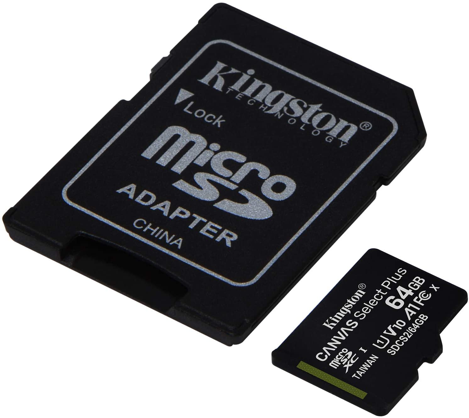 Cartão de Memória 64GB Micro SD c/ Adapt SD (SDCS2)- Kingston