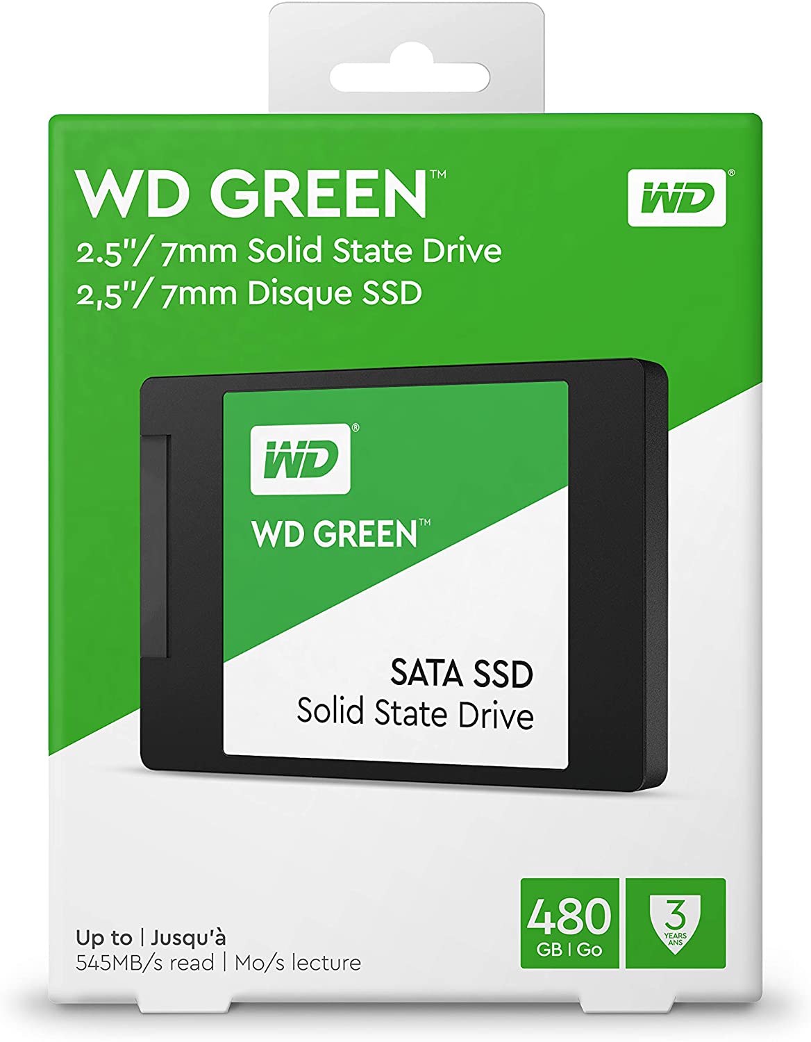 SSD WD Green, 480GB, SATA, Leitura 545MB/s, Gravação 430MB/s WDS480G2G0A - Western Digital