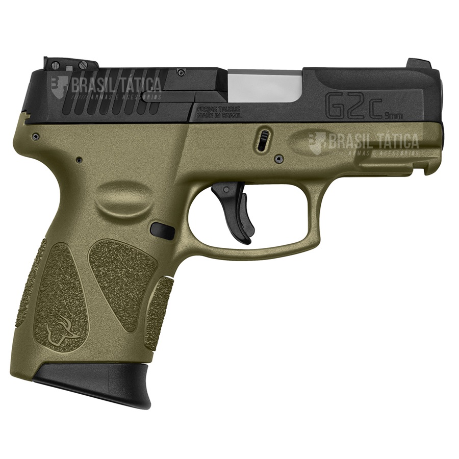 Pistola Taurus G2C Verde Cal. 9mm