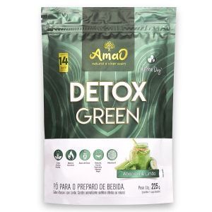 Detox Green 225g Amao Nutrition Sabor: Abacaxi e Limão