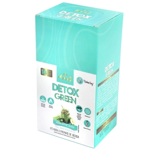 Detox Green Caixa 15 unidades 112,5g Amao Nutrition Sabor: Abacaxi e Limão