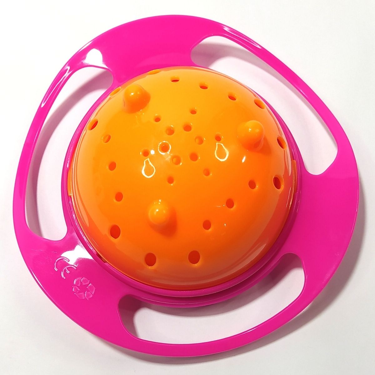 Giro Bowl com tampa rosa e laranja