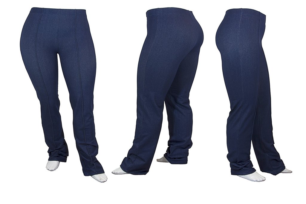 CN.02 - Calça social com friso/nervura vertical Tecido Cotton Jeans Premium