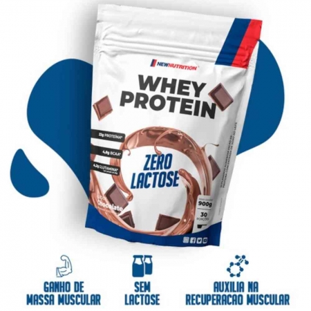 Whey Protein Zero Lactose 900g Newnutrition Chocolate