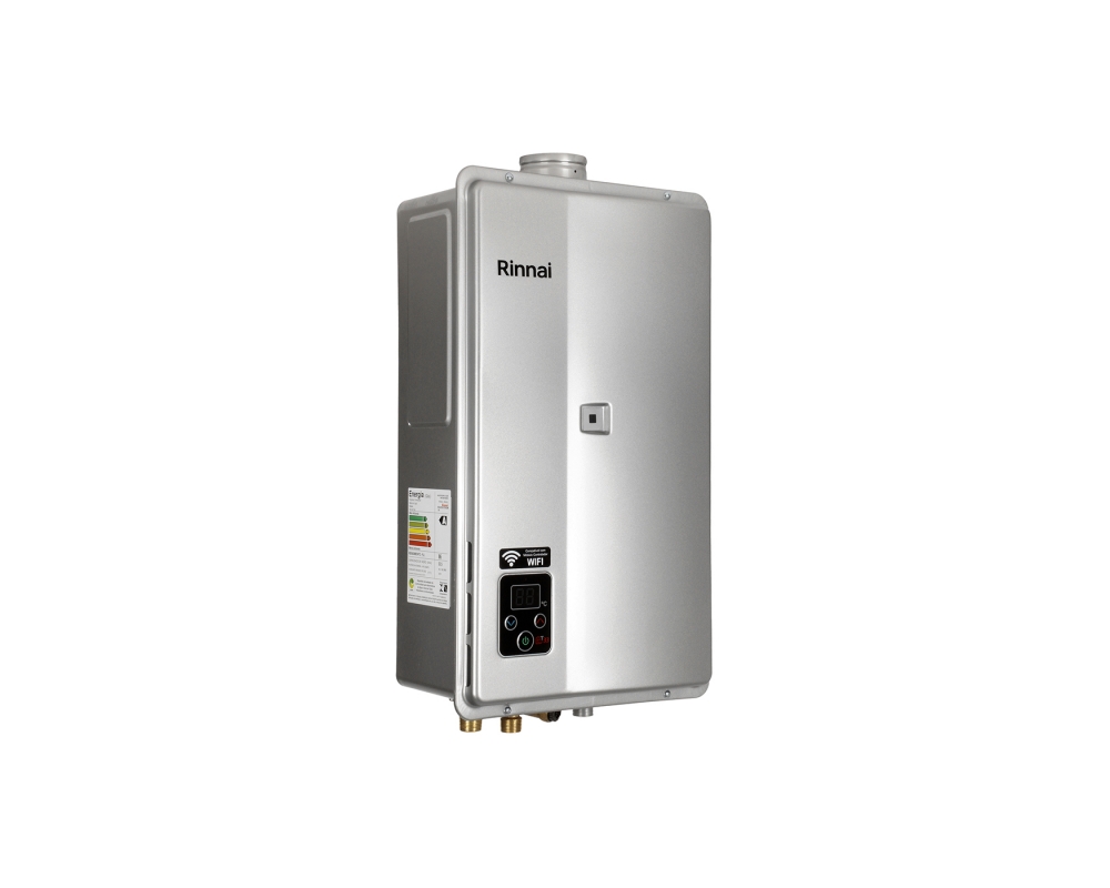 Aquecedor de Água Rinnai E33 Digital - Vazão 32,5 Litros - Prata - Gás de Botijão (GLP)
