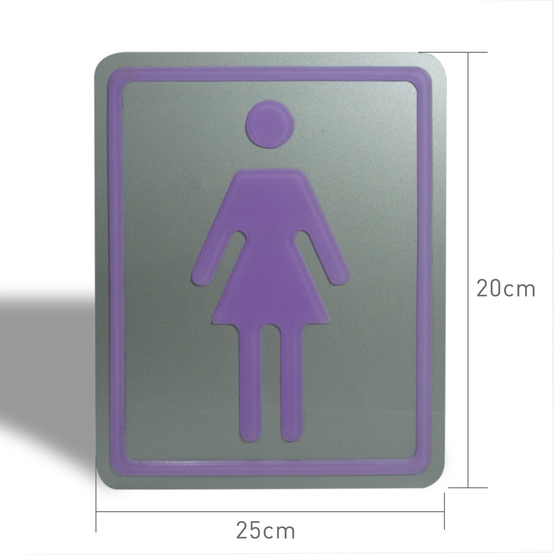 Placa de Identificação Banheiro Feminino - Grande