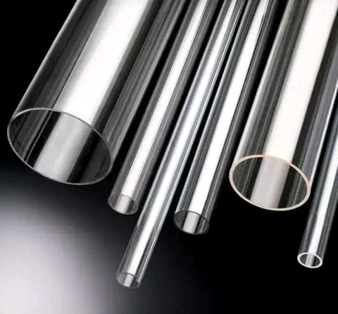 Tubo Acrílico Transparente 50mm Ø x 6mm espessura x 13,6cm comprimento