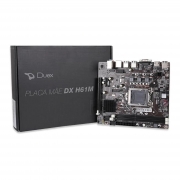 Placa Mae Duex 1155 DX-H61M 6xUsb2.0 2xDdr3(MAX16GB) Rede 10/100 Pcie16x2.0 Vga Hdmi 2ª e 3ª Ger Box