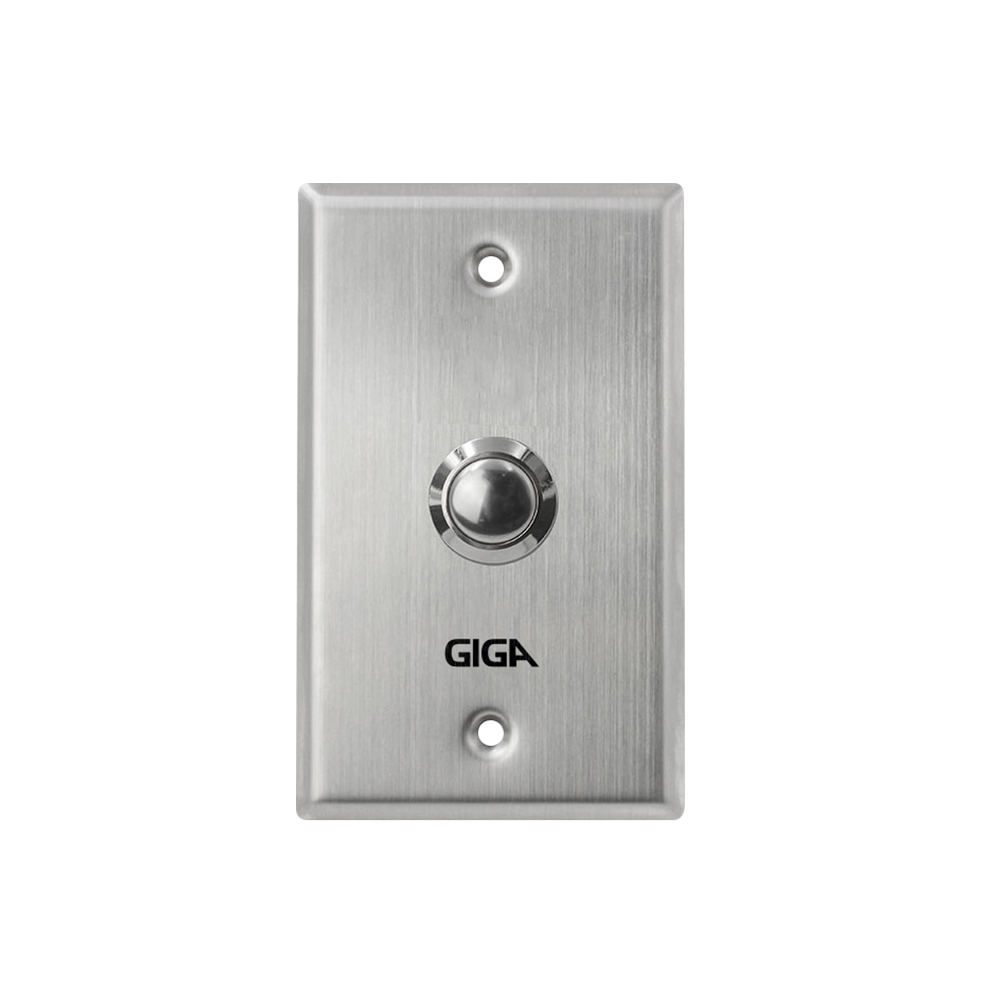 Botao de saída Giga Security Aço Inoxidável  - GS0205  - Districomp Distribuidora