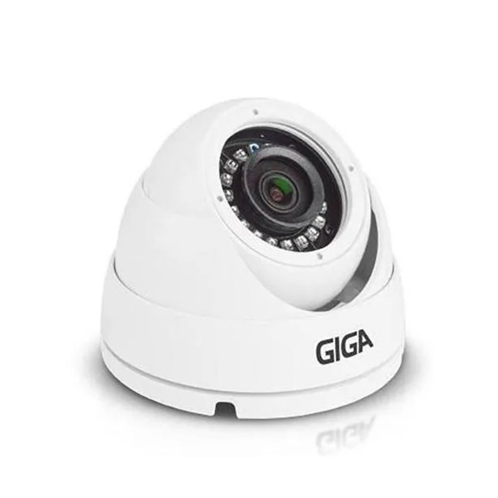 CAMERA DE SEGURANCA GIGA SECURITY DOME 1080p 20m INFRA 1/2.9 3.6mm  IP66 - GS0270  - Districomp Distribuidora