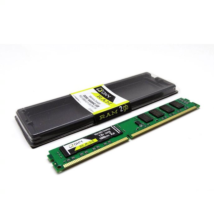 Memoria Para Desktop 2GB Oxy - DDR3 1600MHZ  - Districomp Distribuidora