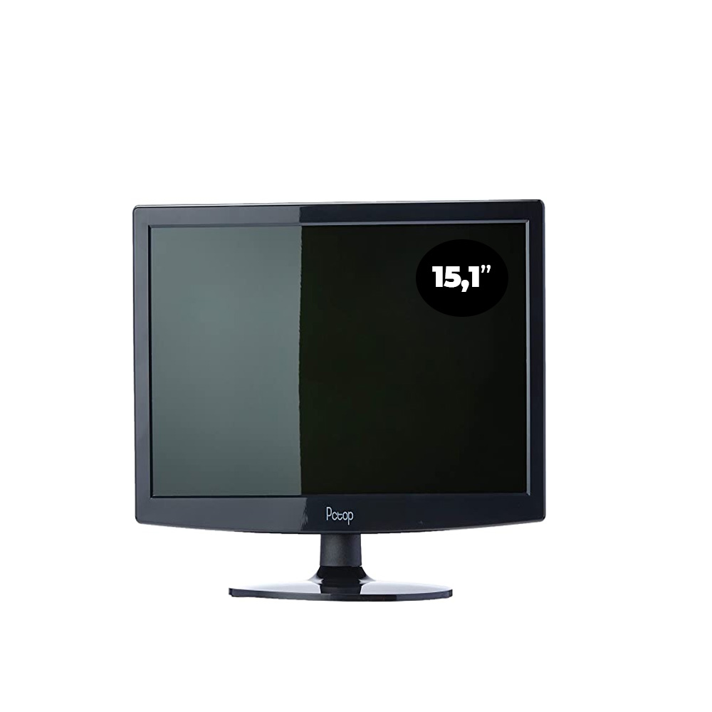 PC Computador Desktop Core I3-2120 4GB SSD 120GB - Linux + Monitor 15,1"  - Districomp Distribuidora