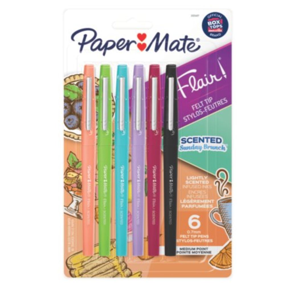 Caneta Paper Mate Flair M Scented - Blister c/6 Sortido