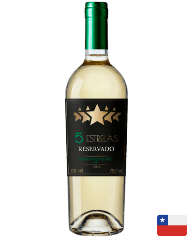 Vinho 5 estrelas Reservado Sauvignon Blanc