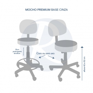 Mocho Premium- Base Cinza