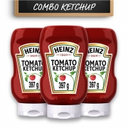 Kit c/ 3 Ketchups Heinz Tradicional 397g