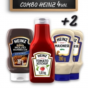 Kit c/ Ketchup 1kg + 2 Maioneses 390g + Barbecue Heinz 397g