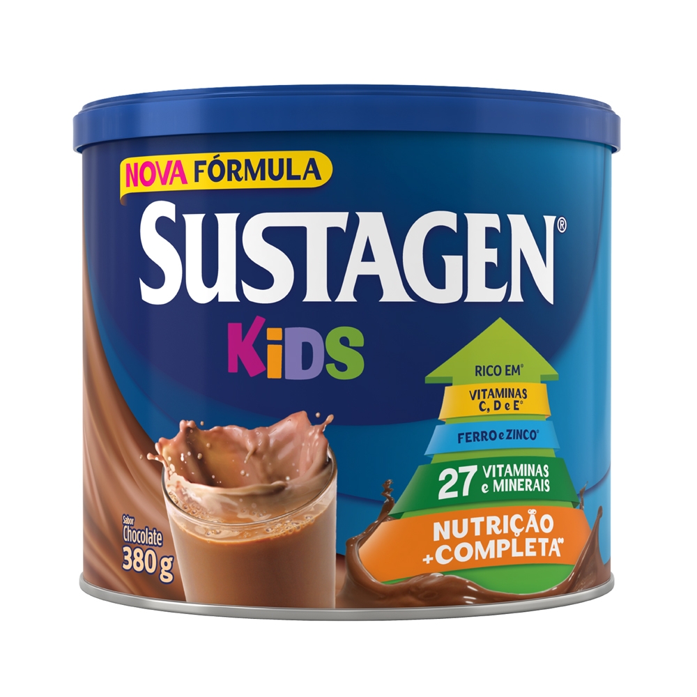 Kit c/ 12 Sustagen Kids 380g Chocolate