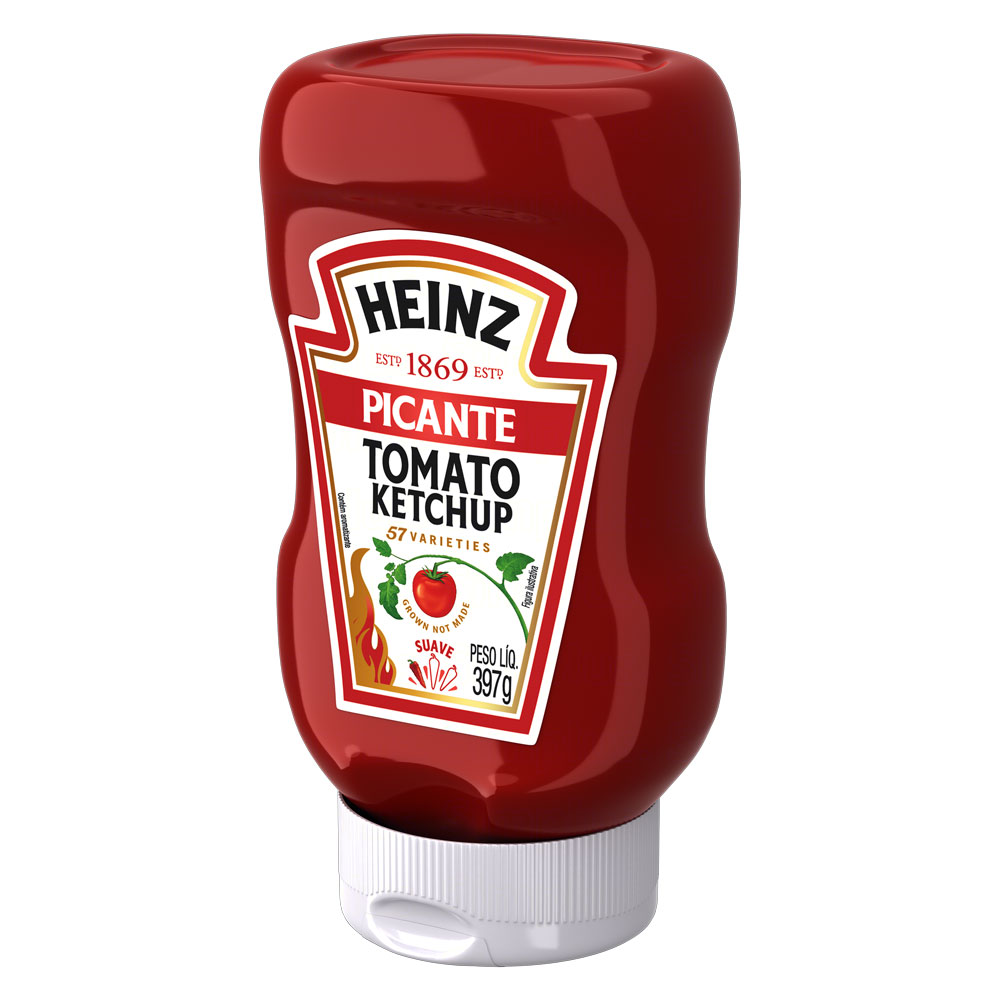 Kit c/ 4 Ketchup Heinz Picante 397g