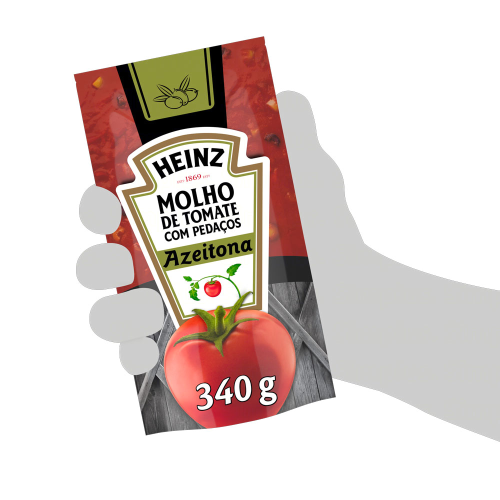 Kit c/ 6 Molho De Tomate Heinz Azeitona 340g