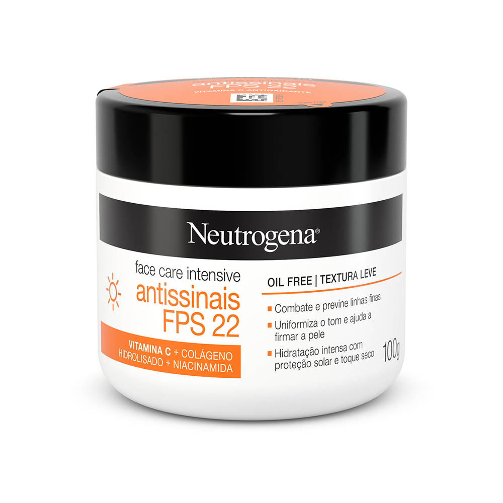 Neutrogena Face Care Intensive Antissinais FPS 22 100g