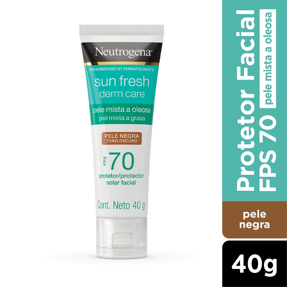 Neutrogena Sun Fresh Oily Skin Pele Negra FPS 70