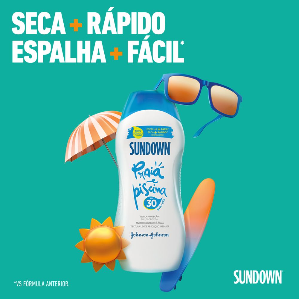 Protetor Solar SUNDOWN Praia e Piscina FPS 30 200ml