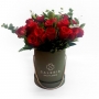 Box Galeria das Flores para ela Vermelho com Rosas Colombianas