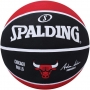 Bola De Basquete Spalding NBA Chicago Bulls Vermelha - Borracha - Outdoor