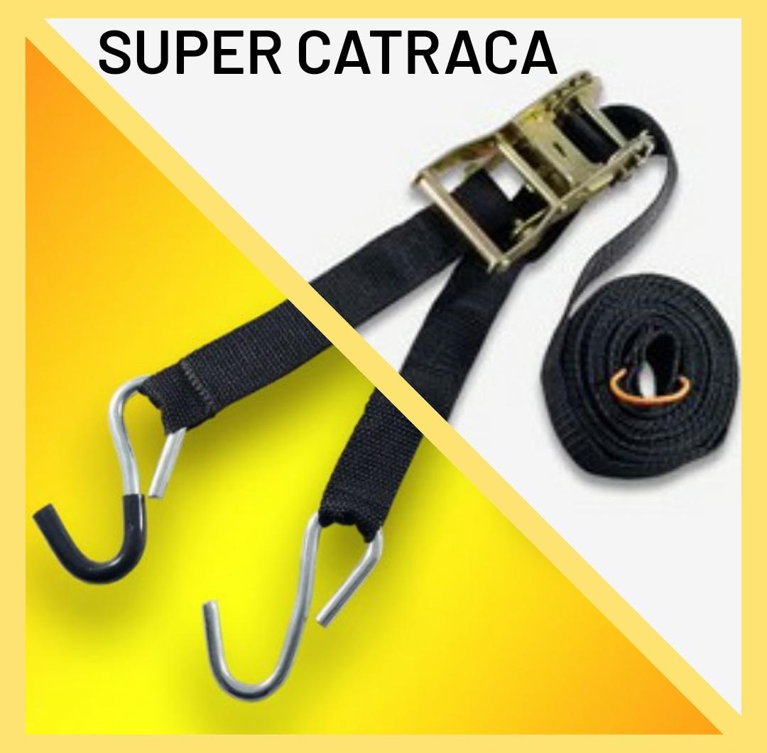 Esticador Amarração Motos Kit Super Catraca 35mm