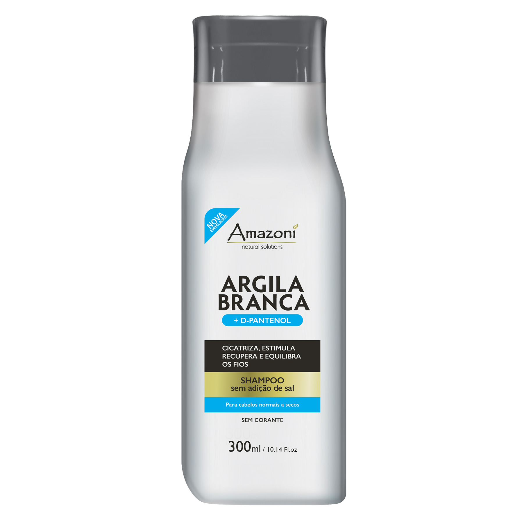 Shampoo Hidratante Argila Branca 300g