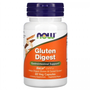 Gluten Digest, 60 Cápsulas Vegetais, NOW Foods