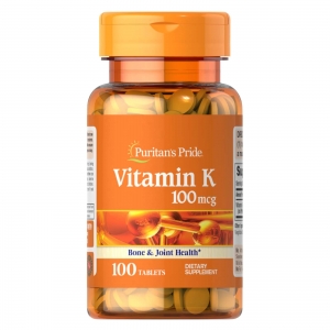Vitamina K 100mcg, 100 Comprimidos, Puritan's Pride