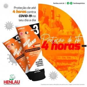 Kit Creme de Proteção para as mãos Luva Química Help Hand CA 39091 - 24 Unidades