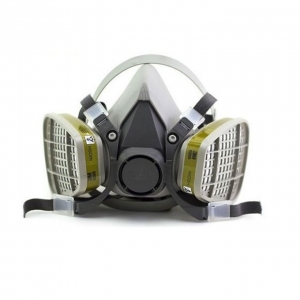 Kit Respirador Semi Facial 3M Reutilizável Série 6200 CA 4115 + Par de Cartuchos 6006 Multigases