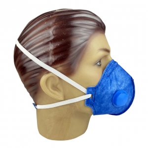 Respirador Semifacial Pff2 Com Válvula Azul Safety Plus Ca 45808