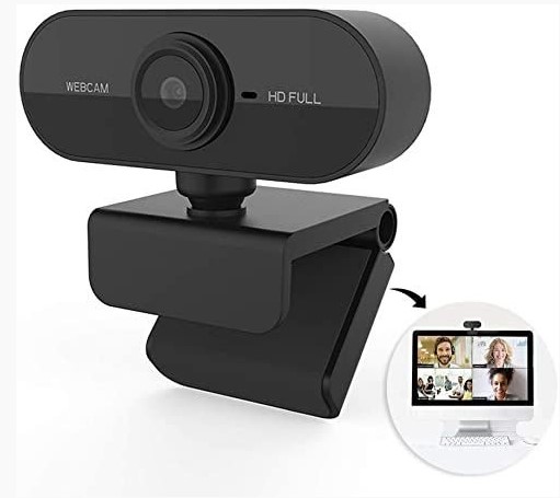 Webcam Full HD 360º com Microfone