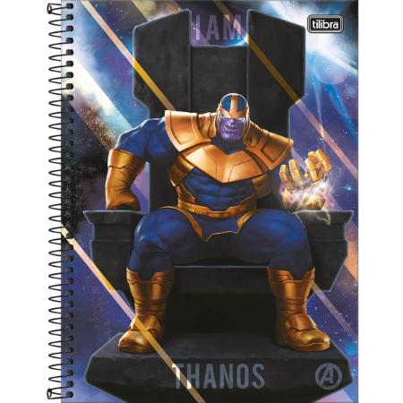 Caderno 1 Matéria Avengers 80 Folhas - Tilibra 
