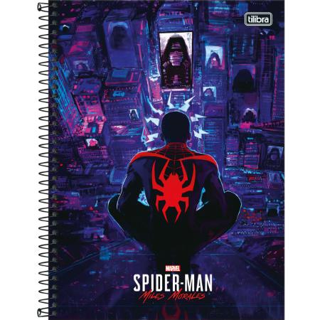 Caderno 1 Matéria Spider Man Game 80 Fls - Tilibra 