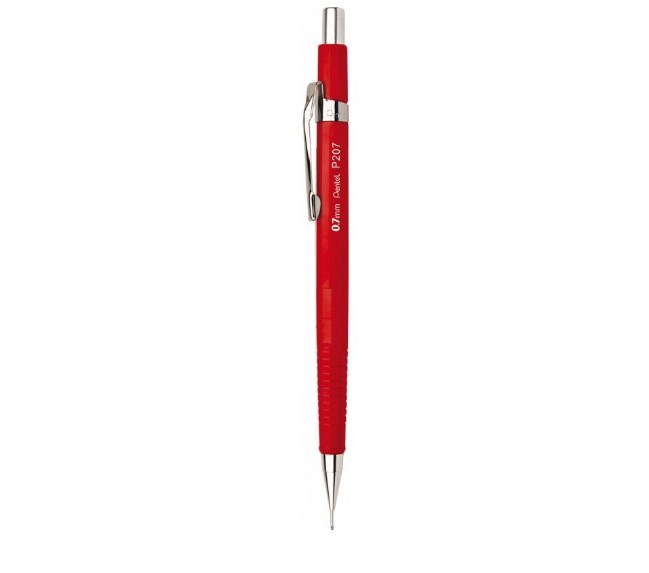 Lapiseira Pentel Sharp 0.7 P200 Vermelha - Legítima 