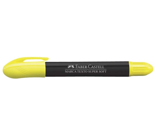Marca Texto Gel Textliner Super Gel Amarelo - Faber Castell
