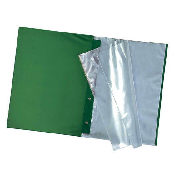 Pasta Catálogo Colorida Verde 50 envelopes