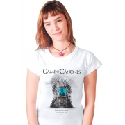 Camiseta Branca Game Of Cânones Dom Casmurro
