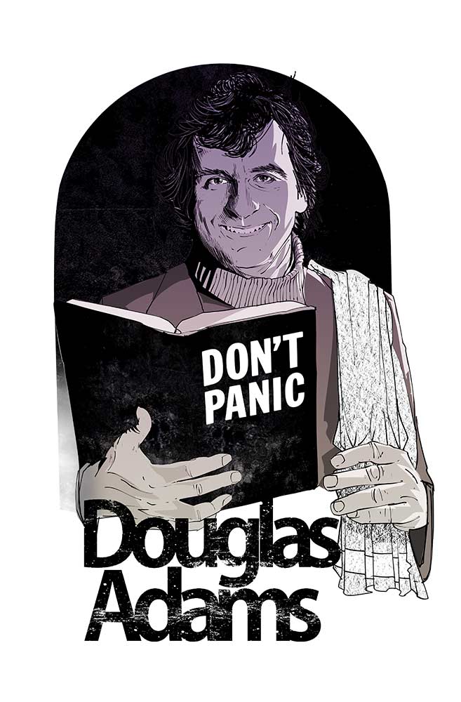 Camiseta Branca Douglas Adams