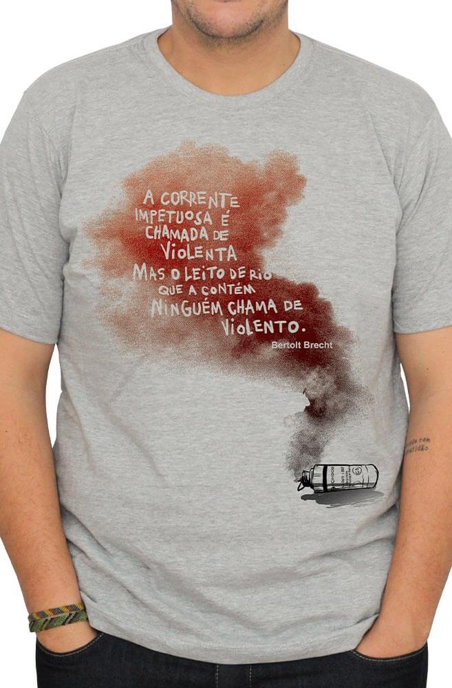 Camiseta Cinza Bertolt Brecht